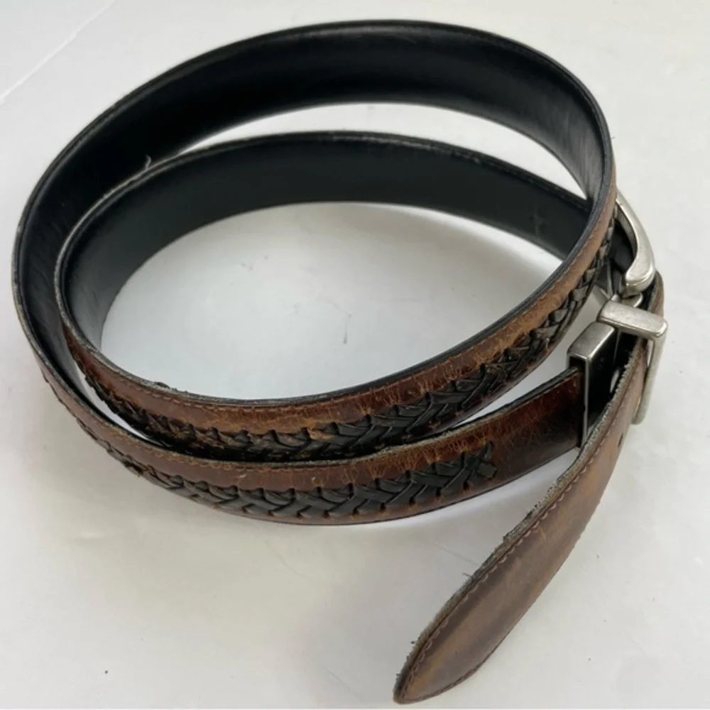 Columbia Men’s Leather Belt‎ Braided Woven Size 40